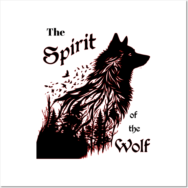 The Spirit of the Wolf Wall Art by 5 Points Designs